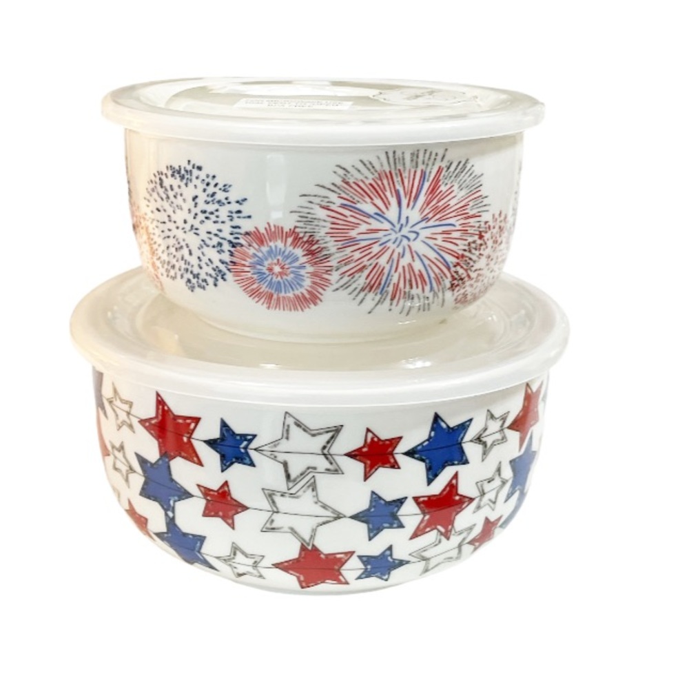 NEW GRACE PANTRY Set/2 4th of July Containers 🇺🇸💥🇺🇸